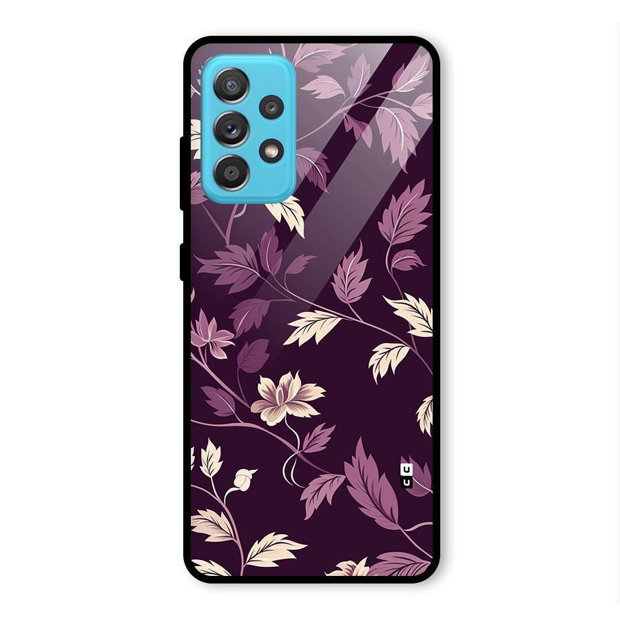 Traditional Florals Glass Back Case for Galaxy A52