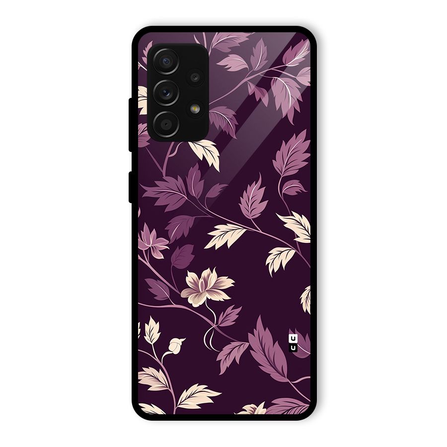 Traditional Florals Glass Back Case for Galaxy A53 5G