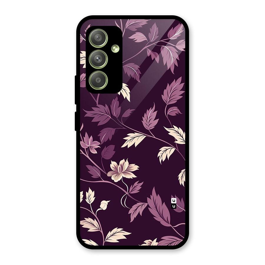 Traditional Florals Glass Back Case for Galaxy A54