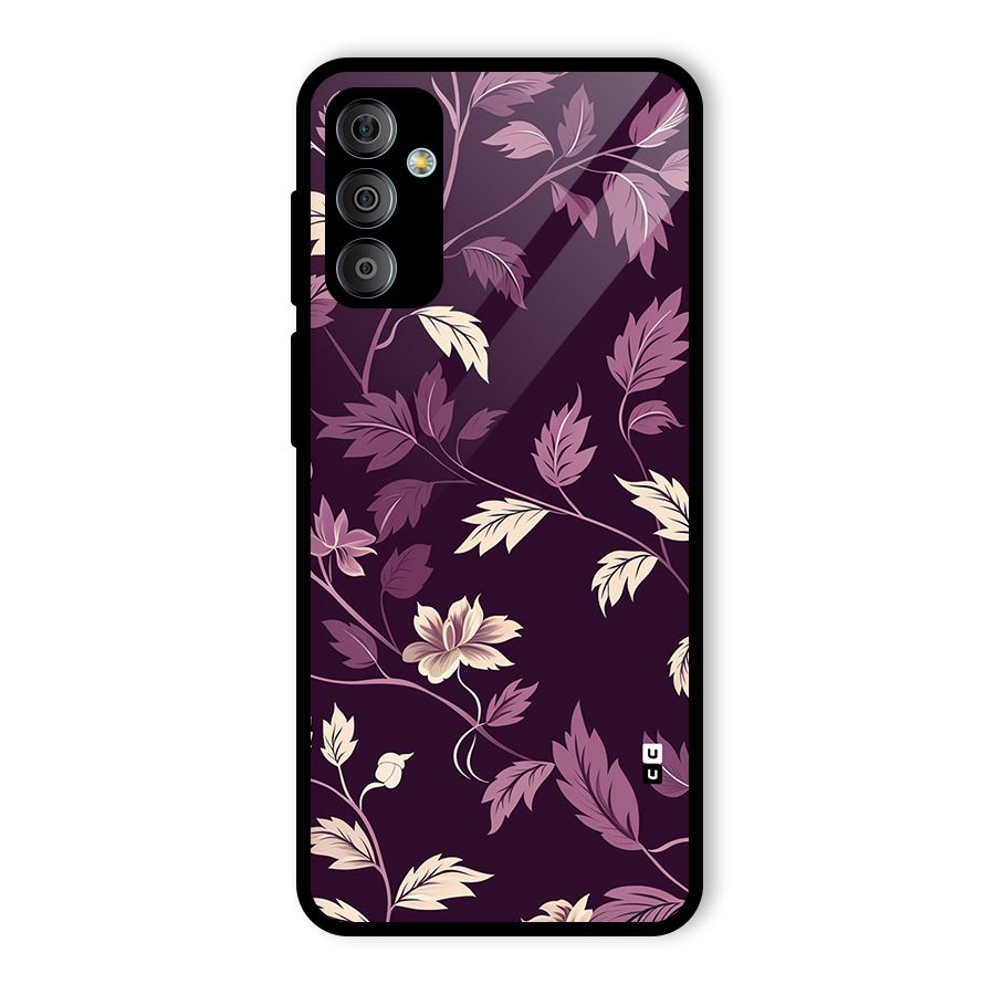 Traditional Florals Glass Back Case for Galaxy F23