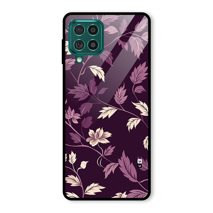 Traditional Florals Glass Back Case for Galaxy F62