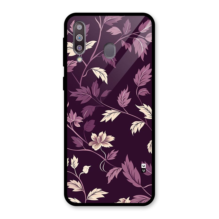 Traditional Florals Glass Back Case for Galaxy M30