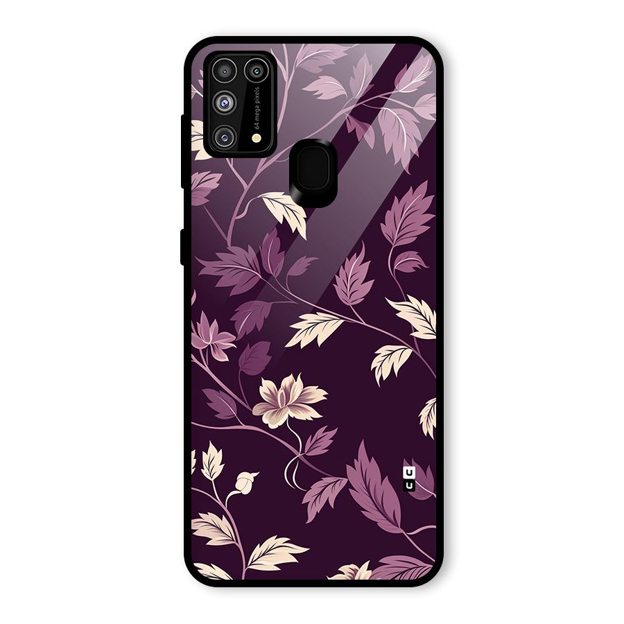 Traditional Florals Glass Back Case for Galaxy M31