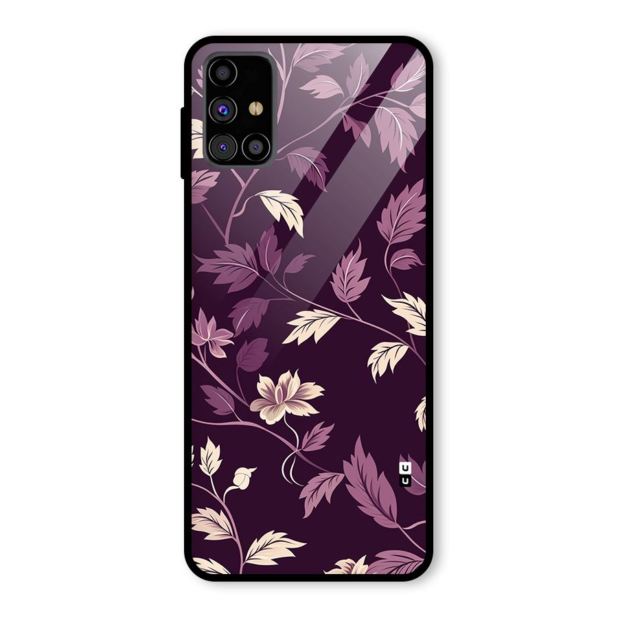 Traditional Florals Glass Back Case for Galaxy M31s
