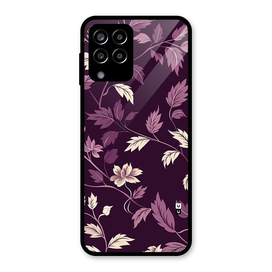 Traditional Florals Glass Back Case for Galaxy M33