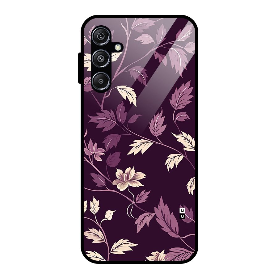 Traditional Florals Glass Back Case for Galaxy M34 5G