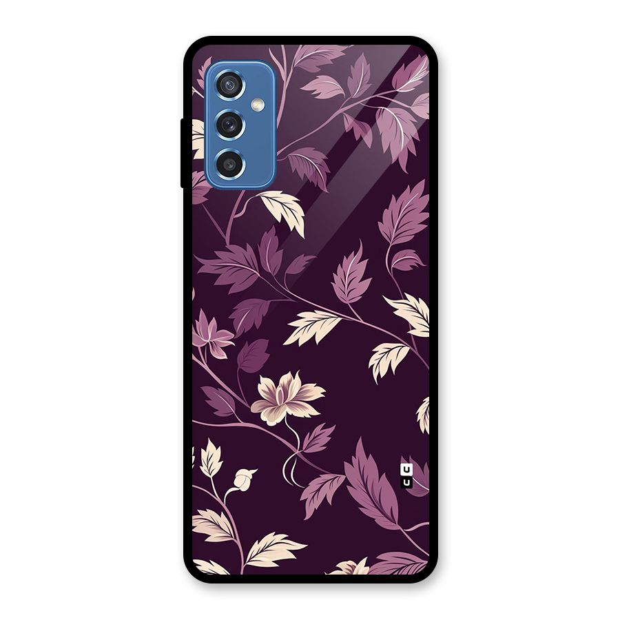 Traditional Florals Glass Back Case for Galaxy M52 5G