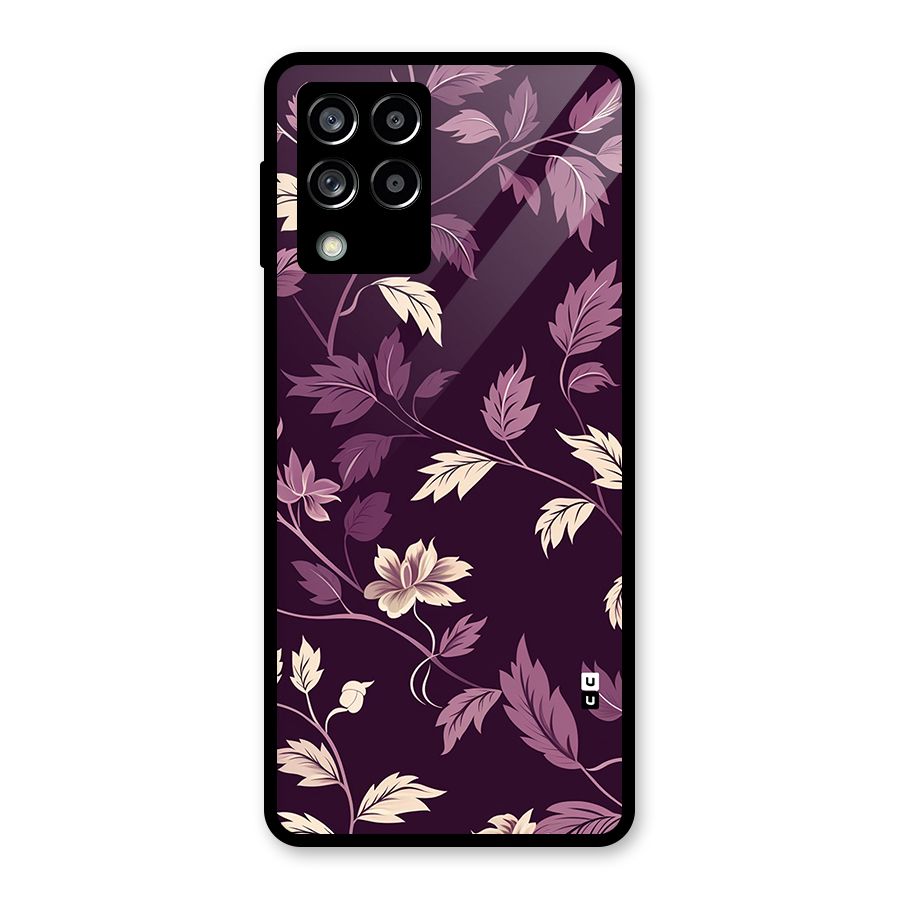 Traditional Florals Glass Back Case for Galaxy M53 5G