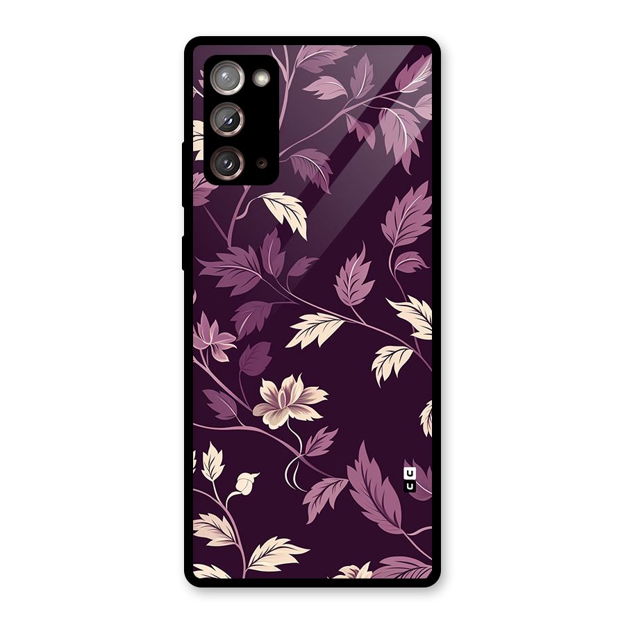 Traditional Florals Glass Back Case for Galaxy Note 20