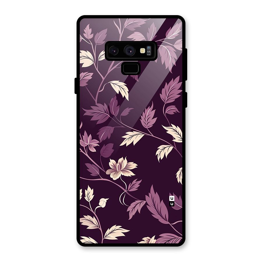 Traditional Florals Glass Back Case for Galaxy Note 9