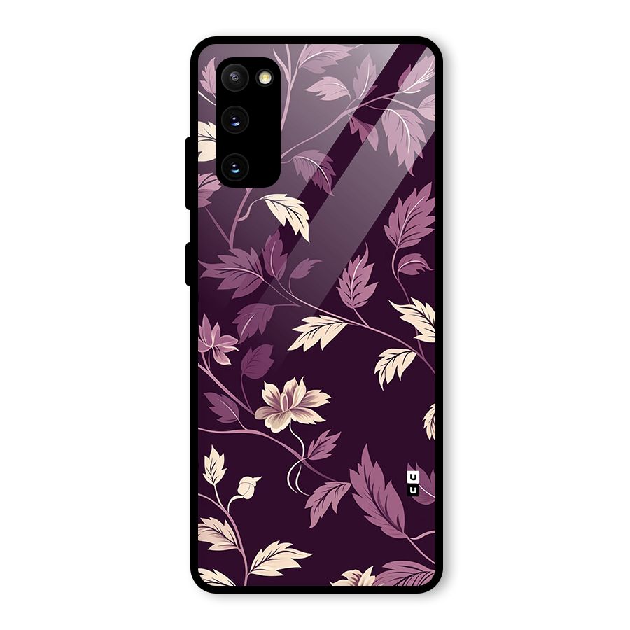 Traditional Florals Glass Back Case for Galaxy S20 FE