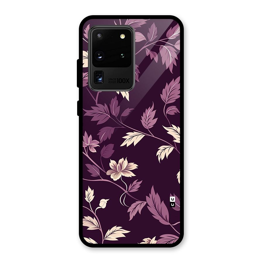 Traditional Florals Glass Back Case for Galaxy S20 Ultra