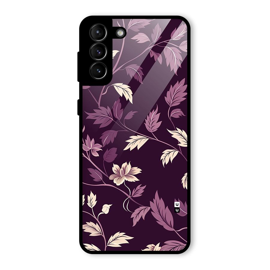 Traditional Florals Glass Back Case for Galaxy S21 Plus