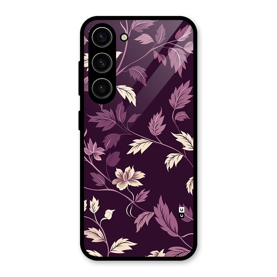 Traditional Florals Glass Back Case for Galaxy S23