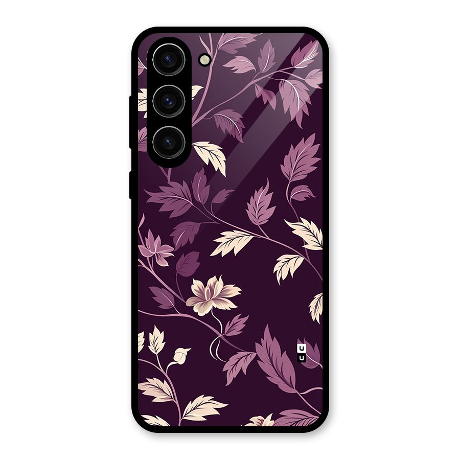 Traditional Florals Glass Back Case for Galaxy S23 Plus