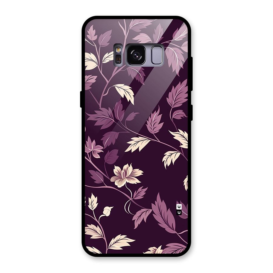 Traditional Florals Glass Back Case for Galaxy S8