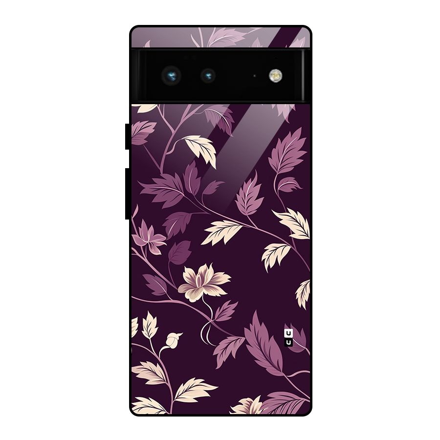 Traditional Florals Glass Back Case for Google Pixel 6