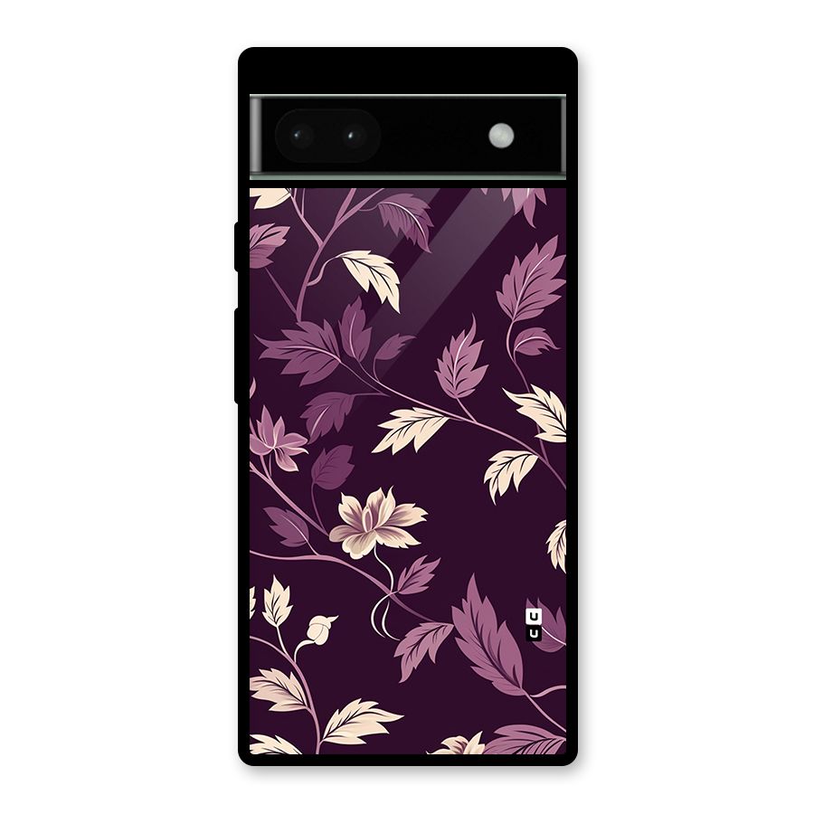 Traditional Florals Glass Back Case for Google Pixel 6a