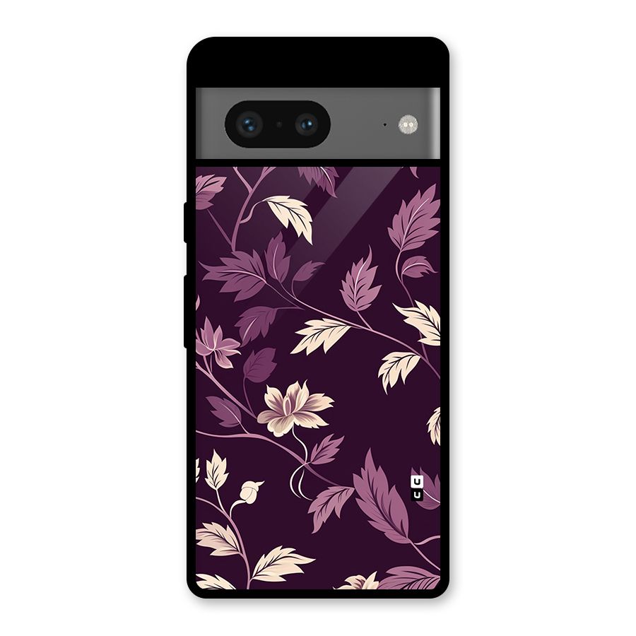 Traditional Florals Glass Back Case for Google Pixel 7