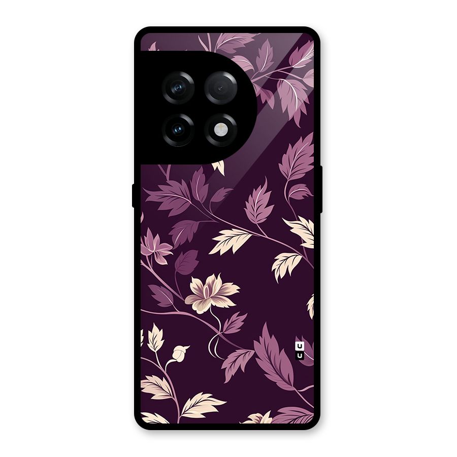 Traditional Florals Glass Back Case for OnePlus 11R