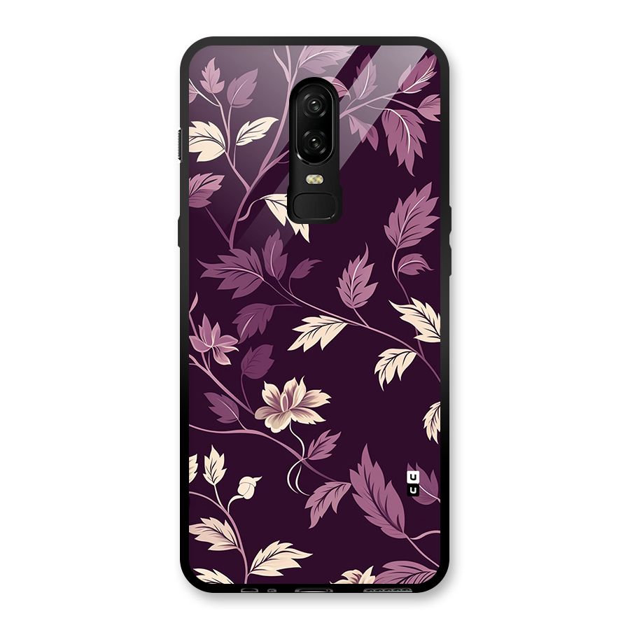 Traditional Florals Glass Back Case for OnePlus 6