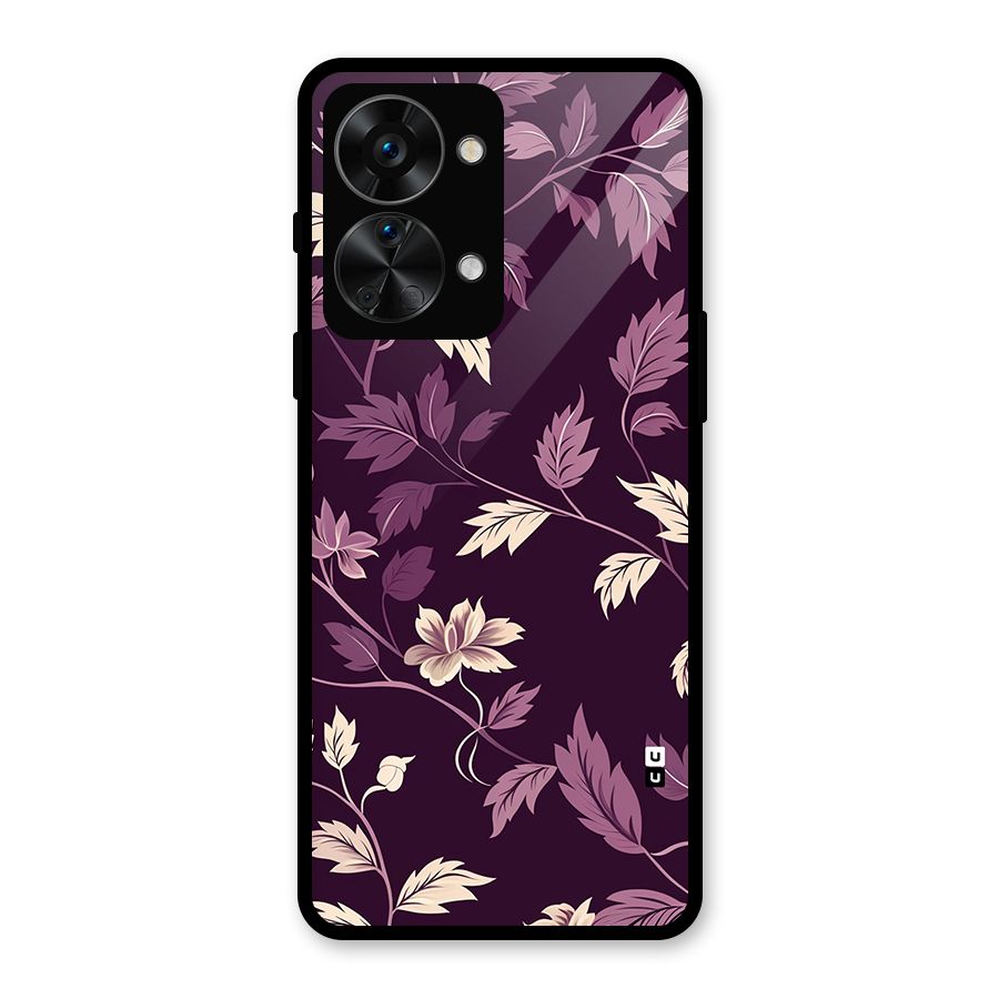 Traditional Florals Glass Back Case for OnePlus Nord 2T
