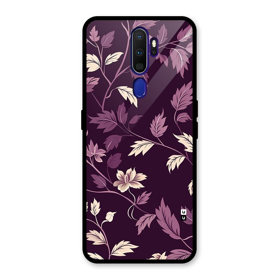 Traditional Florals Glass Back Case for Oppo A9 (2020)