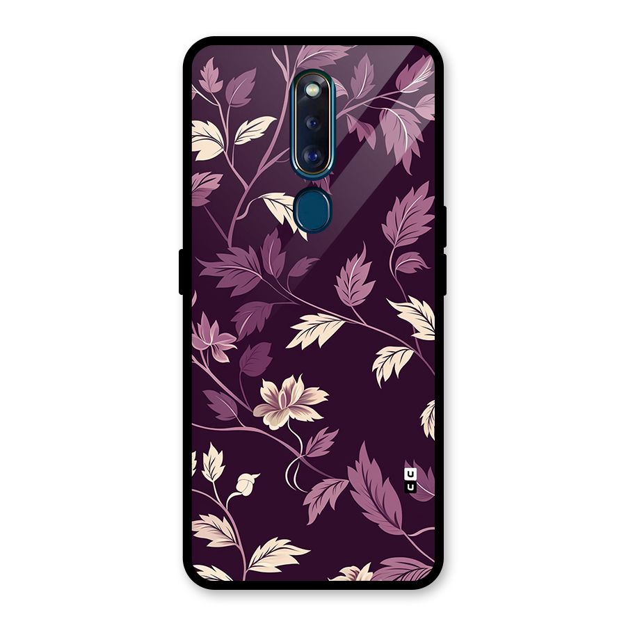 Traditional Florals Glass Back Case for Oppo F11 Pro