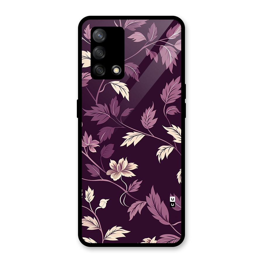Traditional Florals Glass Back Case for Oppo F19s