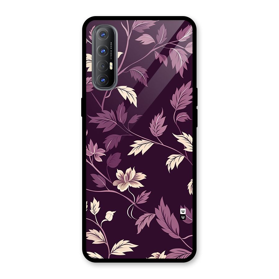 Traditional Florals Glass Back Case for Oppo Reno3 Pro