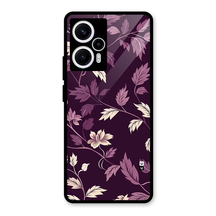 Traditional Florals Glass Back Case for Poco F5