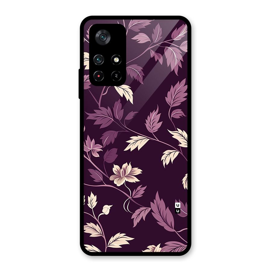 Traditional Florals Glass Back Case for Poco M4 Pro 5G