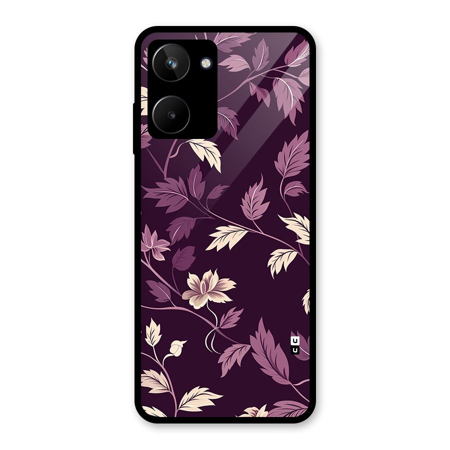Traditional Florals Glass Back Case for Realme 10