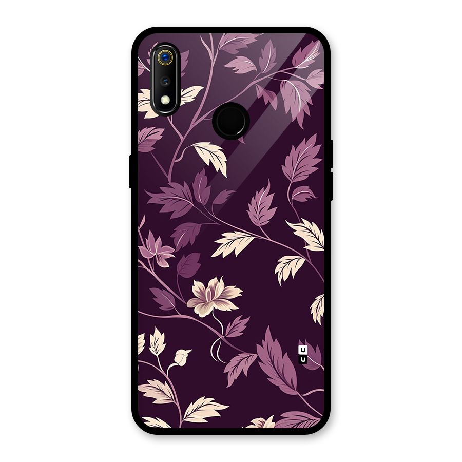 Traditional Florals Glass Back Case for Realme 3i