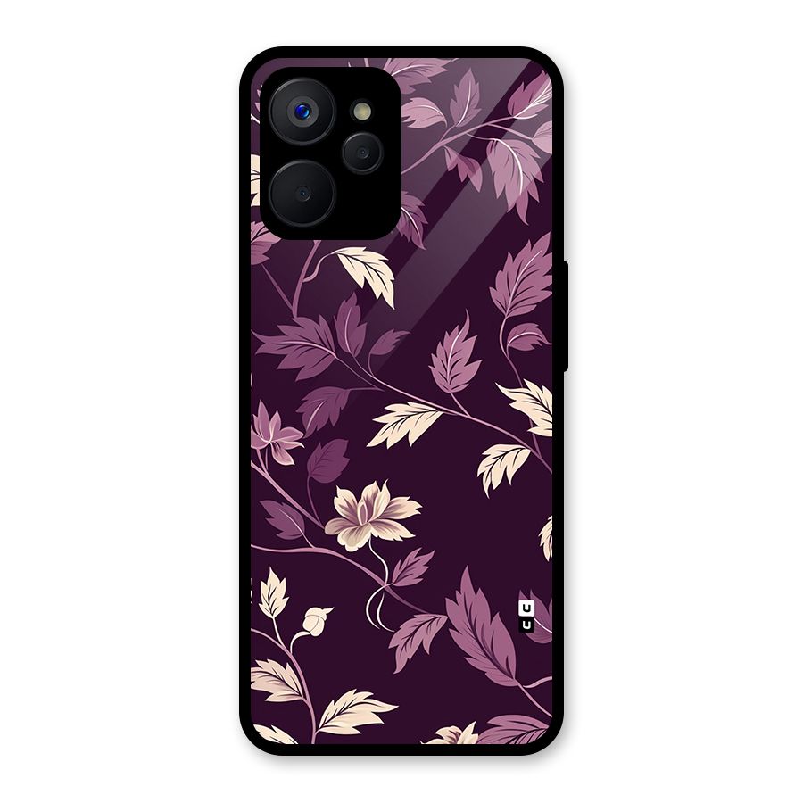Traditional Florals Glass Back Case for Realme 9i 5G