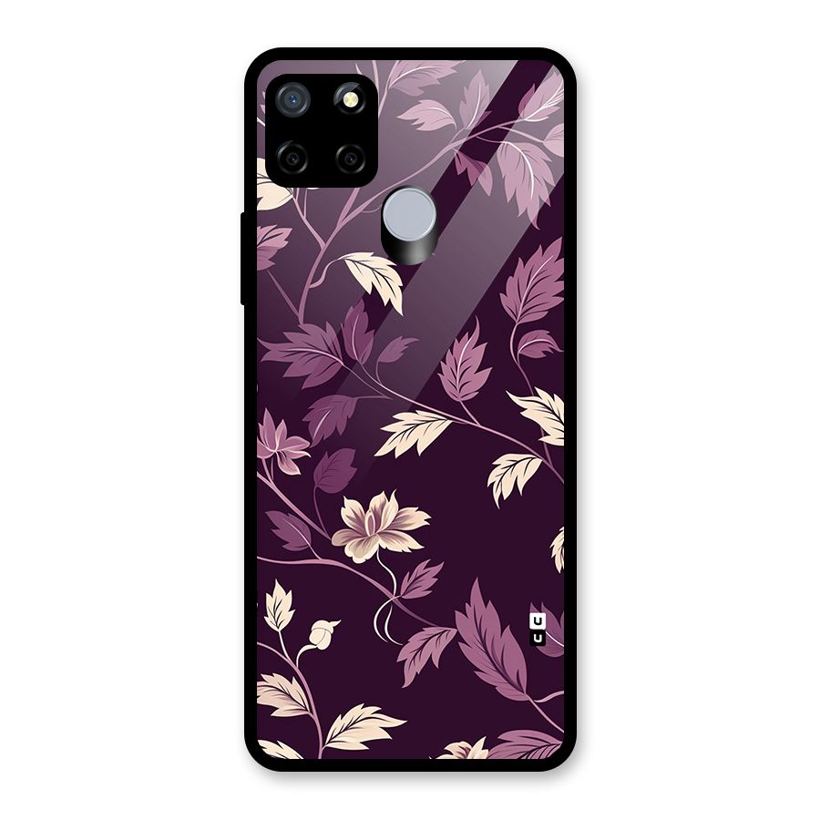 Traditional Florals Glass Back Case for Realme Narzo 20