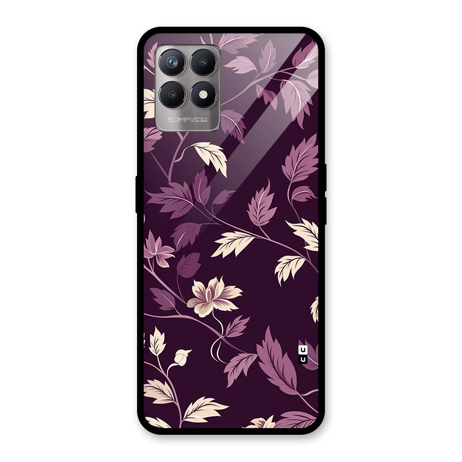 Traditional Florals Glass Back Case for Realme Narzo 50