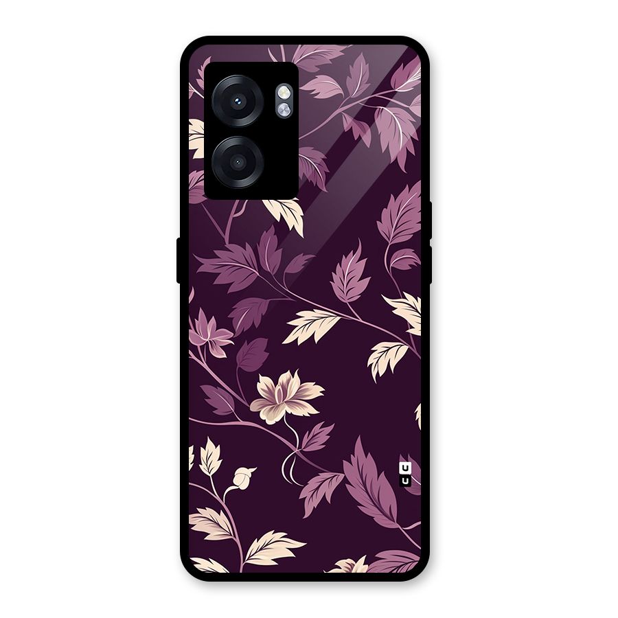 Traditional Florals Glass Back Case for Realme Narzo 50 5G
