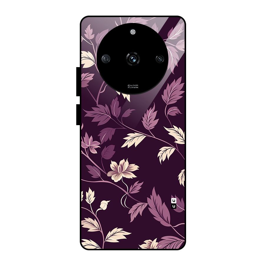 Traditional Florals Glass Back Case for Realme Narzo 60 5G