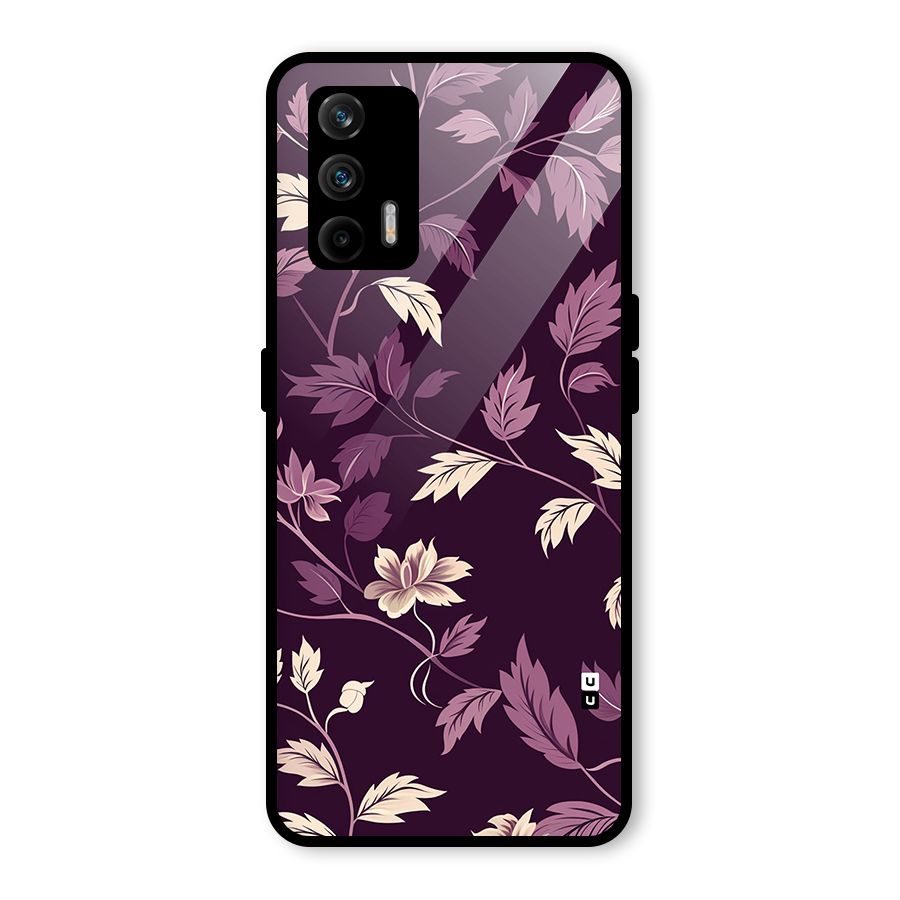 Traditional Florals Glass Back Case for Realme X7 Max