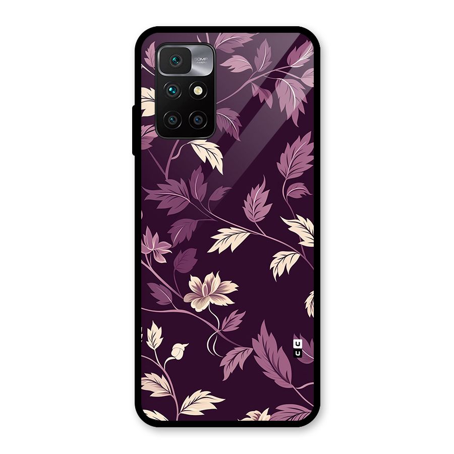 Traditional Florals Glass Back Case for Redmi 10 Prime