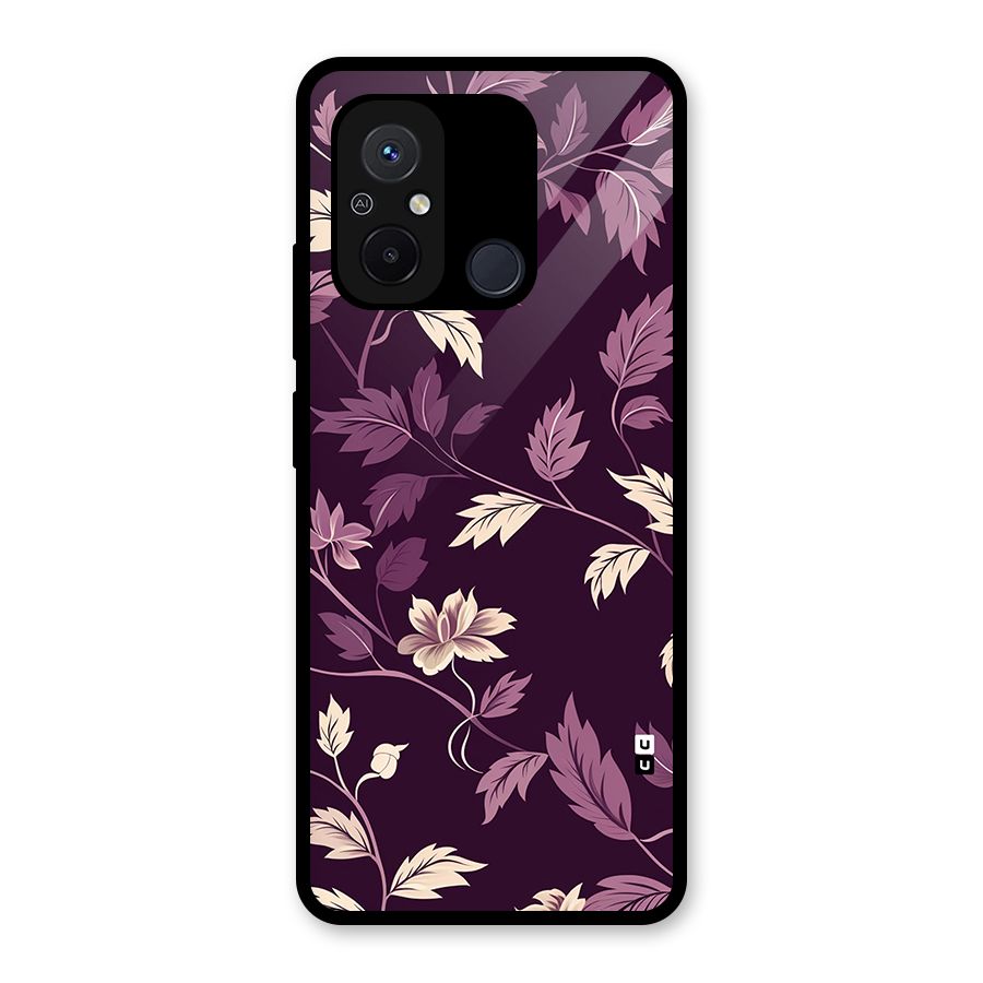 Traditional Florals Glass Back Case for Redmi 12C