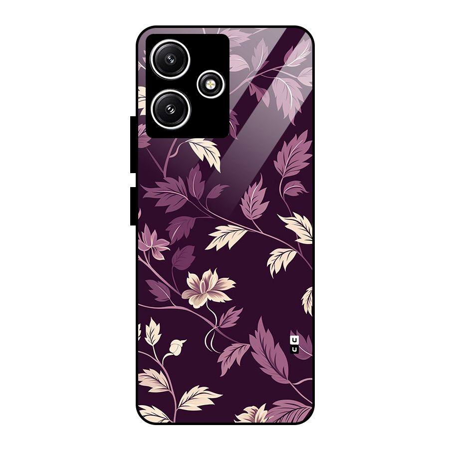 Traditional Florals Glass Back Case for Redmi 12 5G
