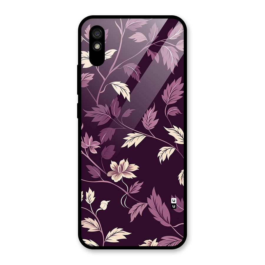 Traditional Florals Glass Back Case for Redmi 9A
