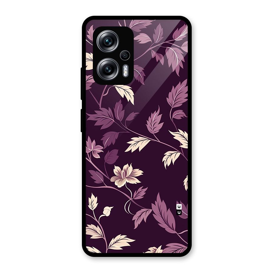 Traditional Florals Glass Back Case for Redmi K50i