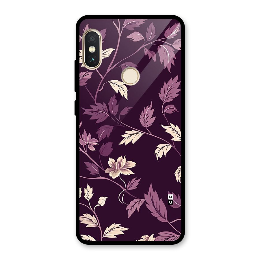 Traditional Florals Glass Back Case for Redmi Note 5 Pro
