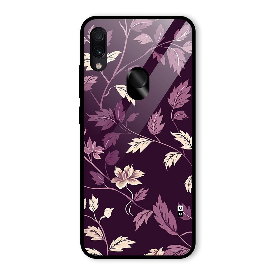 Traditional Florals Glass Back Case for Redmi Note 7 Pro