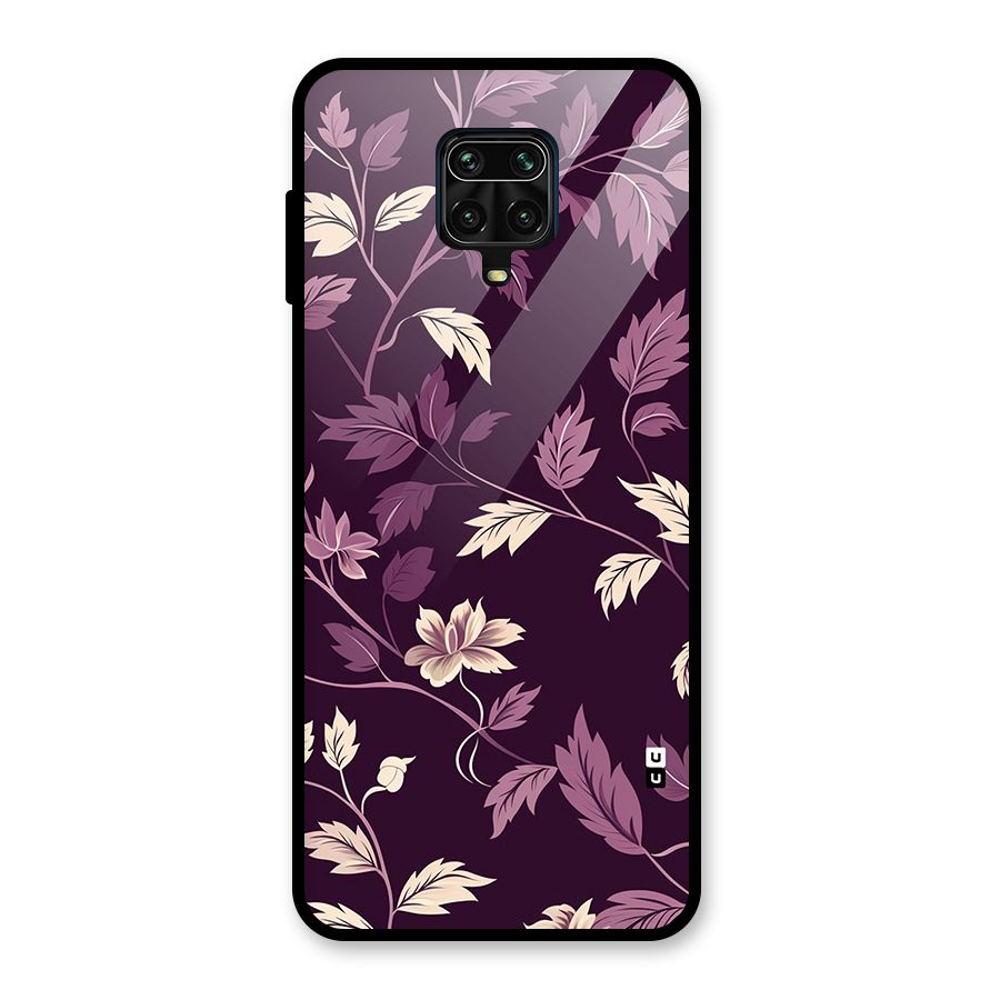 Traditional Florals Glass Back Case for Redmi Note 9 Pro