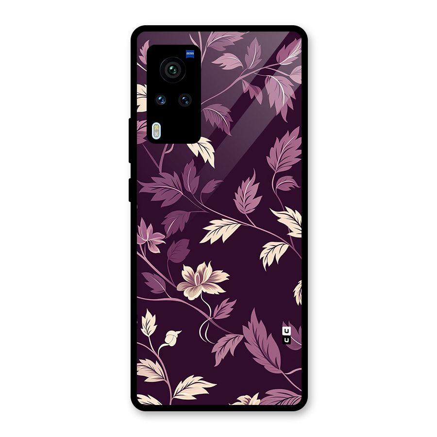 Traditional Florals Glass Back Case for Vivo X60 Pro