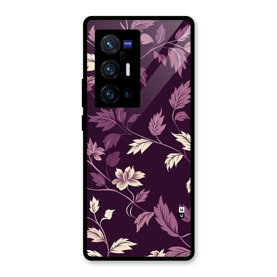 Traditional Florals Glass Back Case for Vivo X70 Pro Plus